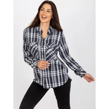 Dámská halenka Dámská halenka D70039Z11082A tmavě šedá - FPrice XL-42