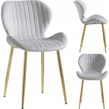 Jídelní židle Židle Viking velur šedá 1 ks