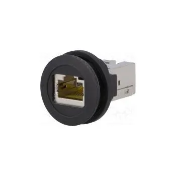 Elektrická zásuvka Zásuvka RJ45 22mm IP20 Barva černá Řada výr Harmony XB5
