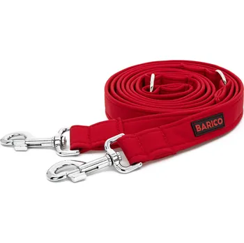 Vodítko pro psa Přepínací vodítko BARICO Wine Red Typ karabiny / Šířka vodítka: Malá / 2 cm