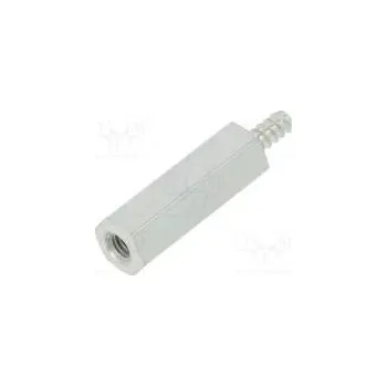 Šroub Distanční sloupek se závitem 15mm Vnit.závit M2,5 ocel zinek