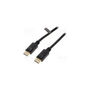 Video kabel Cable DisplayPort 1.4 DisplayPort plug,both sides 3m black