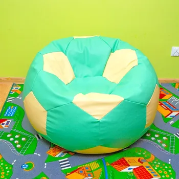 Taburet Sedací vak - míč 110 cm - mentolová + béžová
