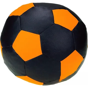 Taburet Sedací vak - míč 110 cm - černá + světleoranžová