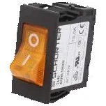 Jistič Ujmen 240VAC 60VDC 15A DPST Póly 2 SNAP-IN 45x21,7mm