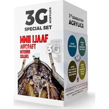 Modelářská barva AK Interactive WWII IJAAF Aircraft Interior Colors SET 3G