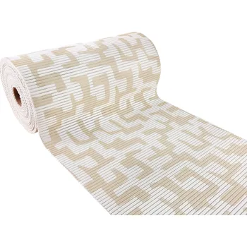 Rohožka Protiskluzový kobereček do prádelny, chodby nebo koupelny, PVC rohožka béžovo-bílá 65x100 cm