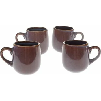 Casa de Engel Home Keramický hrnek na Espresso 100ml - sada 4ks, 0/18 Fialová UNI (2865462)