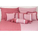 Podpěrová s.r.o. Bavlněné povlečení ČERVENÁ KOSTIČKA negativ/pozitiv Velikost: 240x220 cm (1 ks), 70x90 cm (2 ks) ŠEV na peřině