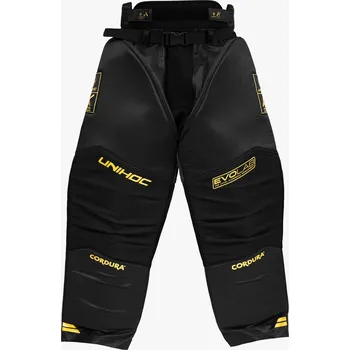 UNIHOC GOALIE PANTS ALPHA EVOLAB black/gold