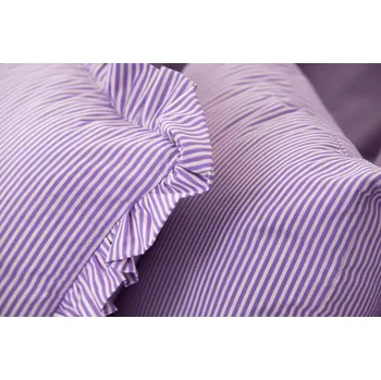 Povlečení Podpěrová s.r.o. Bavlna FIALOVÝ PROUŽEK Velikost: Bavlněný krep (130 g/m2) N