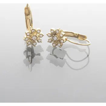 Náušnice Prosperk Náušnice ocelové zlaté kytičky