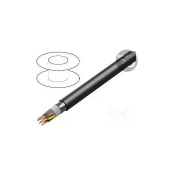 elektrický kabel BITNER S10001 Vodič BiT RD-Y(St)Y Bd 2x2x0,5mm2 fólie Al-PET PVC šedá