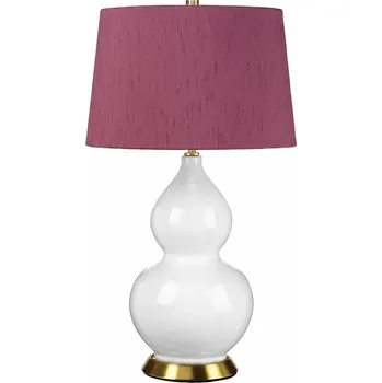 Lampička Stolní lampa Elstead Isla bílá, fialová 60 W