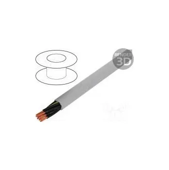 elektrický kabel HELUKABEL 23323 Vodič JZ-500-PUR 10G0,5mm2 nestíněný 300/500V Cu lanko šedá