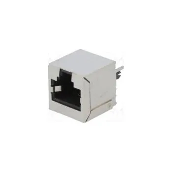 Elektrická zásuvka Zásuvka RJ45 PIN 8 Kat 6 stíněný Uspořádání výv 8p8c THT