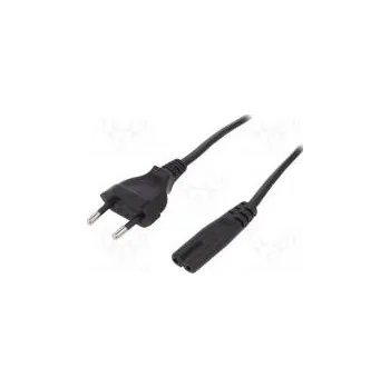 Elektrická zásuvka Kabel CEE 7/16 (C) vidlice,IEC C7 zásuvka 1,8m Zásuvky 1