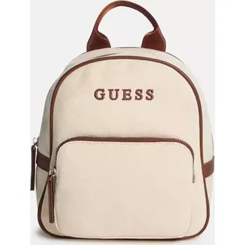 GUESS dámský batoh Canvas Logo mléčný