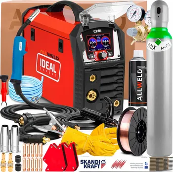 Svářečka POLOAUTOMAT IDEAL EXPERT MIG 201 LCD 230V SYNERGIE MMA TIG LIFT PÁJENÍ NATVRDO