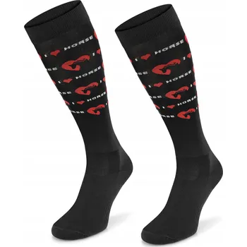 Jezdectví Tenké jezdecké ponožky podkolenky na koně z mikrovlákna COMODO 39-42