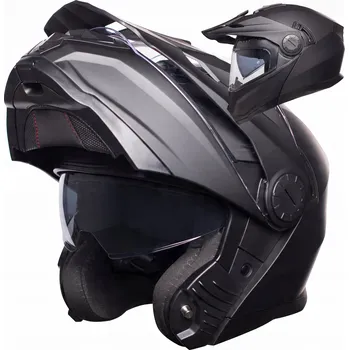 Helma na motorku Motocyklová přilba vyklápěcí Horn XS 53-54 sluneční clona ECE-06 příprava pro pinlock interkom