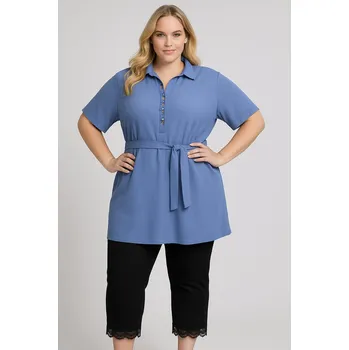 Dámské legíny Legíny s krajkou Barva: Černá, Velikost: 3XL