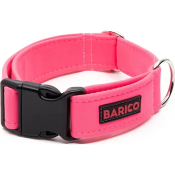 Obojek pro psa Obojek pro psa BARICO Neon Pink Typ: s plastovou sponou, Délka obvodu: S, Šířka: 2 cm