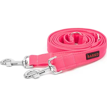 Vodítko pro psa Přepínací vodítko BARICO Neon Pink Typ karabiny / Šířka vodítka: Malá / 2,5 cm