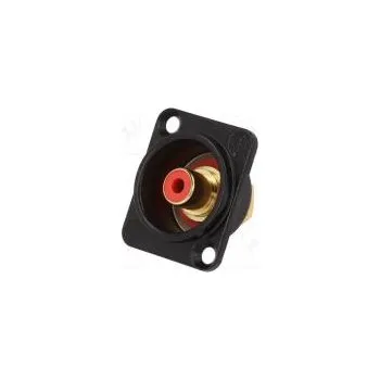 Elektrická zásuvka Zásuvka RCA zásuvka pájení zlacený Rozlišovač červená