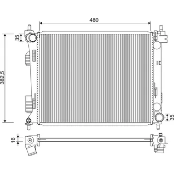 Chladič motoru Chladič, chlazení motoru VALEO 701347
