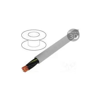 elektrický kabel HELUKABEL 23378 Vodič JZ-500-PUR 12G2,5mm2 nestíněný 300/500V Cu lanko šedá