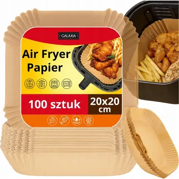 Pečicí papír Pečicí papír GALAXIA hnědý 20x20 cm do horkovzdušné fritézy