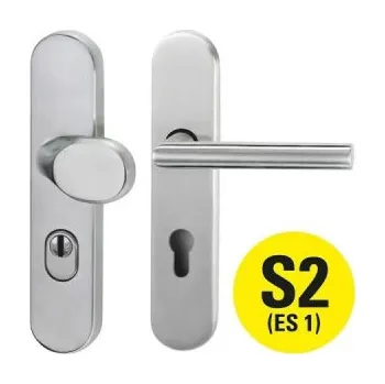 Dveřní kování DIAMOND DOORS Modern Warrior stříbrná