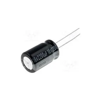 Kondenzátor Kondenzátor elektrolytický THT 2200uF 16VDC Ø12,5x20mm ±20%