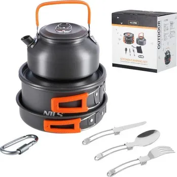 Kempingové nádobí Nils Sada kempingového nádobí Camp NC1782 + DÁREK