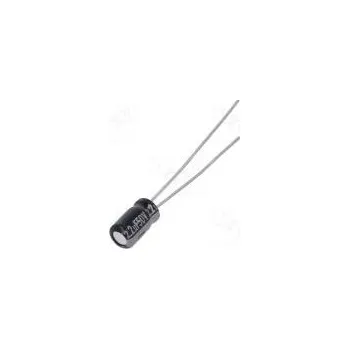 Kondenzátor Kondenzátor elektrolytický THT 2,2uF 50VDC Ø4x7mm ±20% 1000h