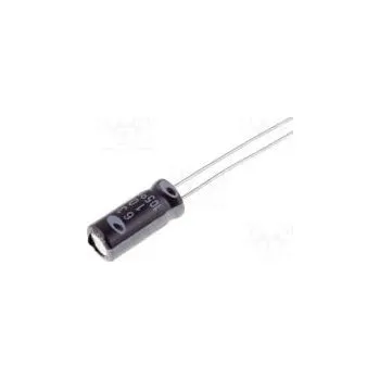 Kondenzátor Kondenzátor elektrolytický THT 10uF 63VDC Ø5x11mm Rozteč 2mm