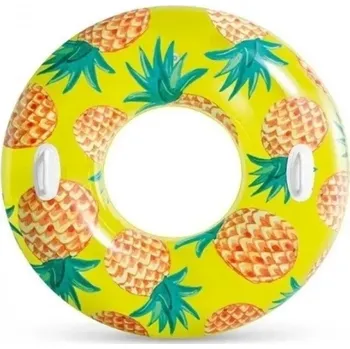Nafukovací kruh Intex nafukovací kruh TROPICAL FRUIT - ananas (Kruhr s držadly - 107cm)