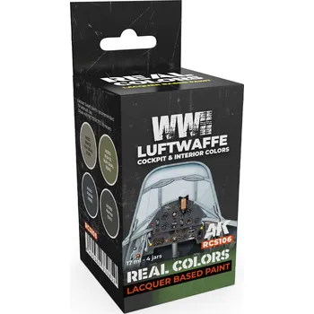 AK Interactive WWII Luftwaffe Cockpit & Interior Colors SET