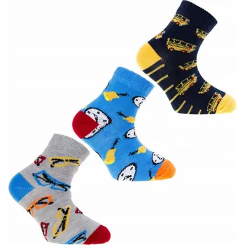 Pánské ponožky MORAJ Ponožky 3/4 Chlapecké Bavlněné 3-PÁRY 23-26