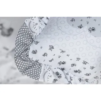 Bytový textil Podpěrová s.r.o. Povlak na polštář PATCHWORK DOVE s kanýrem Velikost: Krepový povlak s kanýrem 50x70 cm N