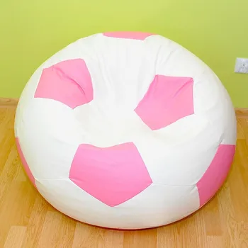 Taburet Sedací vak - míč 80 cm - bílá + růžová