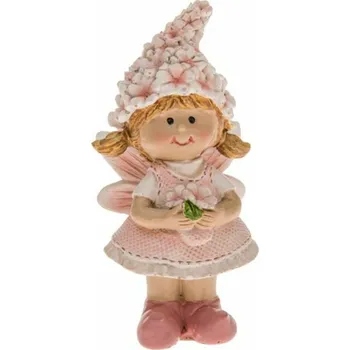 Vánoce Casa de Engel Home Polyresinová víla s čepičkou - 10cm, 12/144 Fialová UNI (2865596)