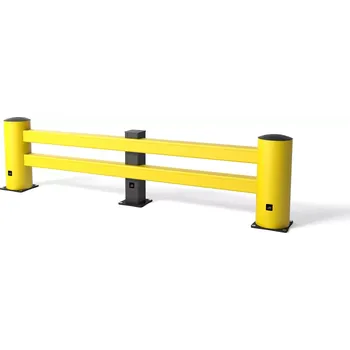 Dětská zábrana Žlutá bezpečnostní zábrana double Rack End 2200 - šířka 110-240 cm - 20067746