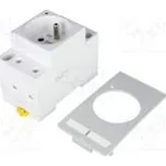 Zásuvka typu E 250VAC 16A IP20 na panel Vst vidličkové 6mm