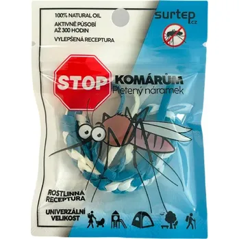 Náramek SURTEP, s. r. o. Stop komárům pletený náramek Barva: Modrá / Tmavě modrá, Kusy: 1ks