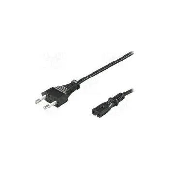 Napájecí kabel Kabel CEE 7/16 (C) vidlice,IEC C7 zásuvka PVC 3m Zásuvky 1