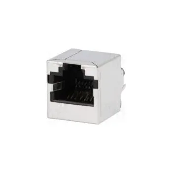 Elektrická zásuvka Zásuvka RJ45 PIN 8 Kat 6 stíněný Uspořádání výv 8p8c THT