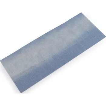 Nažehlovací záplaty riflové 17x43 cm modrá jeans 1 ks