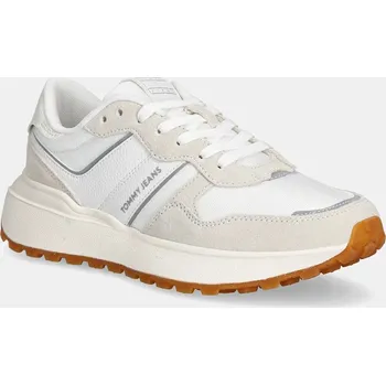 Dámské tenisky Tenisky Tommy Jeans TJW CLEATED RUNNER EN0EN02788 béžová 01X, EUR 41